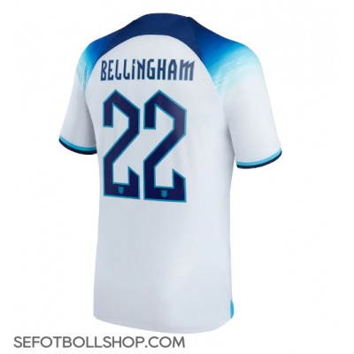 Billiga England Jude Bellingham #22 Hemma fotbollskläder VM 2022 Kortärmad